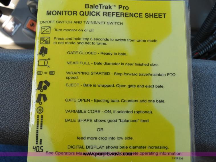 image for item B4872 2012 John Deere 568 round baler