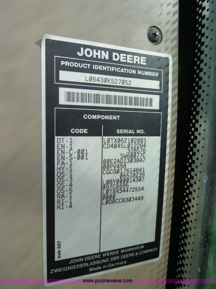 image for item B4874 2007 John Deere 6430 MFWD Premium tractor