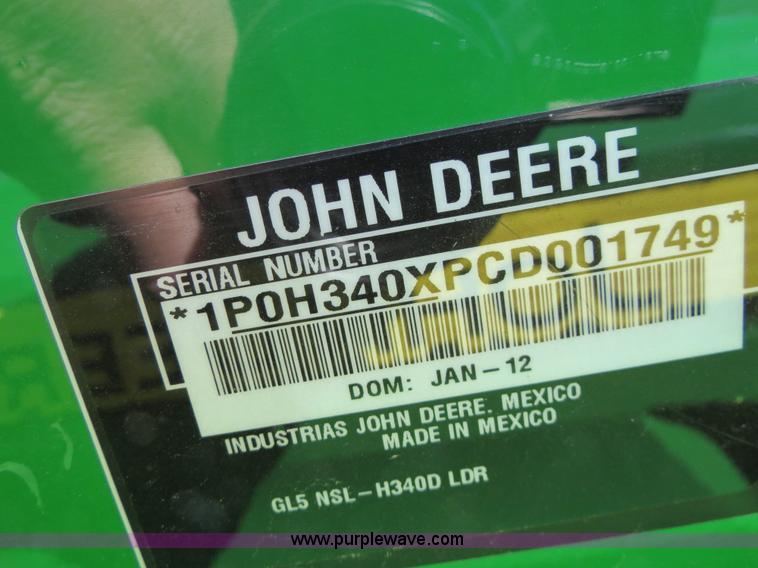 image for item B4875 2012 John Deere 6125R MFWD tractor