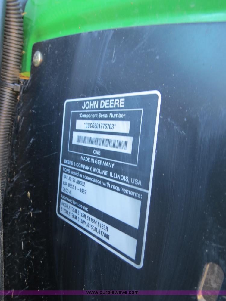 image for item B4875 2012 John Deere 6125R MFWD tractor