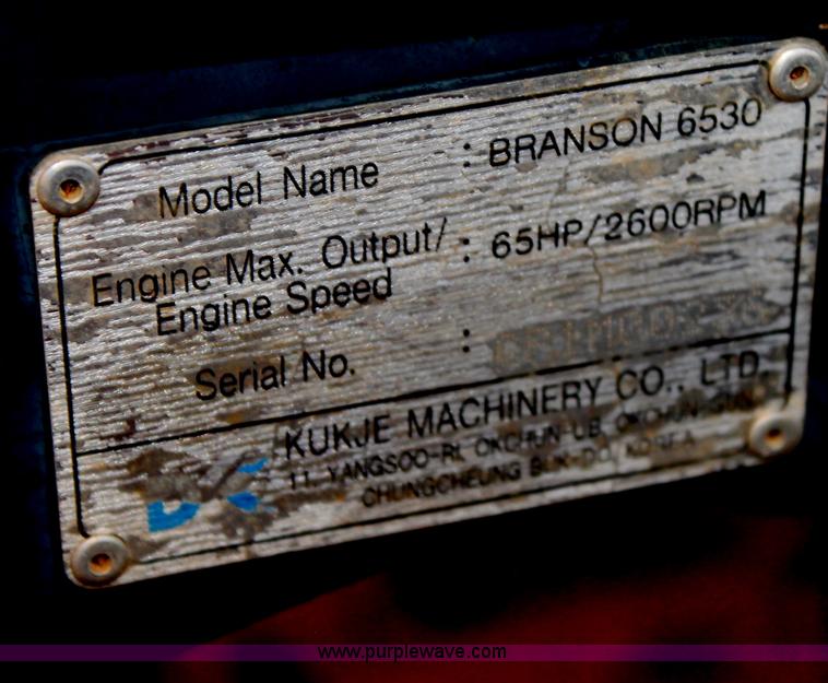 image for item C3756 2007 Branson 6530 MFWD tractor