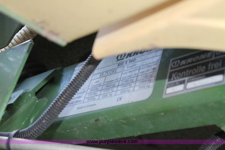 image for item C3762 2008 Krone Big X 800 forage harvester