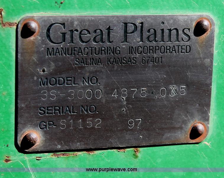 image for item C3768 1997 Great Plains 35-3000 4875 grain drill