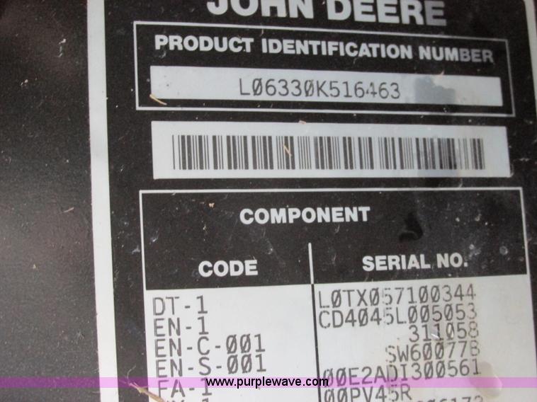 image for item F4836 2008 John Deere 6330 MFWD Premium tractor