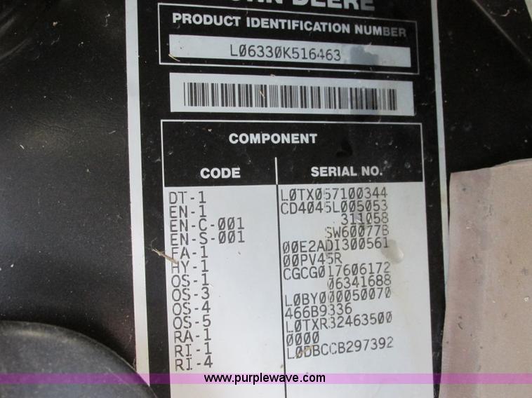 image for item F4836 2008 John Deere 6330 MFWD Premium tractor