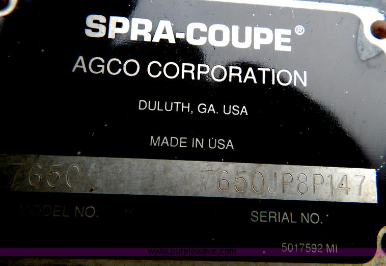 image for item I1147 2005 SpraCoupe 7650 self-propelled sprayer