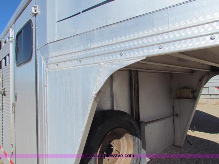 image for item I7499 2004 Southern Classic aluminum triple axle livestock trailer