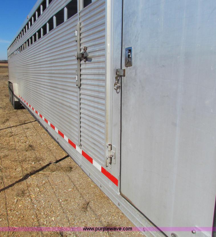 image for item I7499 2004 Southern Classic aluminum triple axle livestock trailer