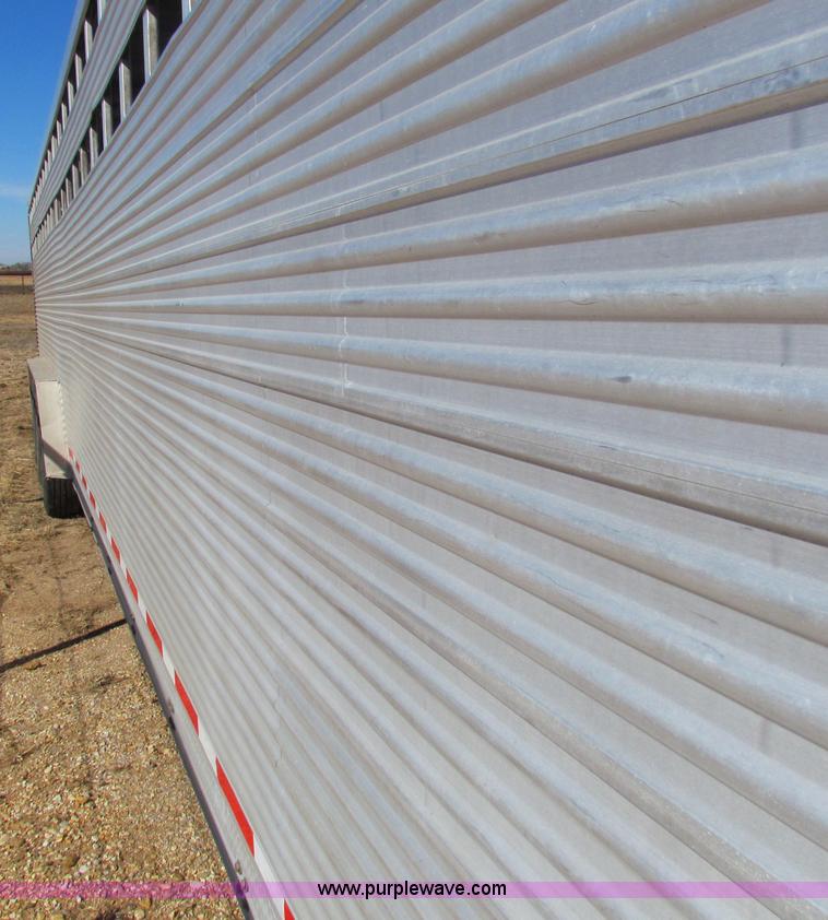 image for item I7499 2004 Southern Classic aluminum triple axle livestock trailer