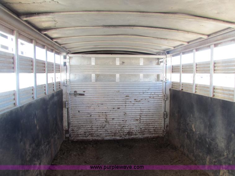 image for item I7499 2004 Southern Classic aluminum triple axle livestock trailer