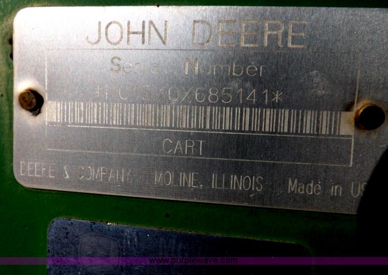 image for item I9151 John Deere 1570 three point caddy cart