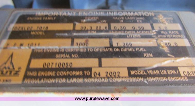 image for item AN9117 2002 Atlas Copco XA556 air compressor