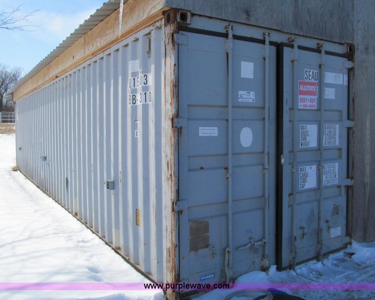 image for item E4666 1993 steel shipping container