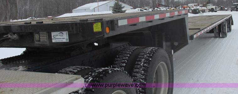 image for item E5283 1986 Trail King TS7DCS-482 spread axle drop deck equipment trailer