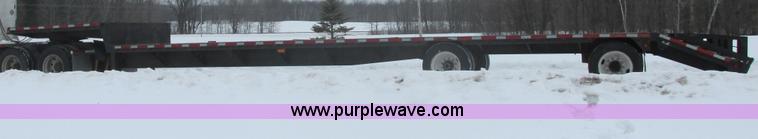 image for item E5283 1986 Trail King TS7DCS-482 spread axle drop deck equipment trailer