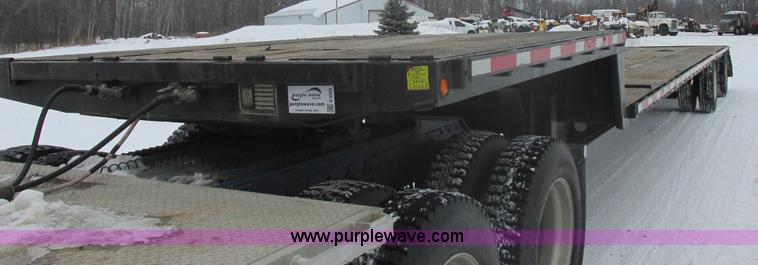 image for item E5283 1986 Trail King TS7DCS-482 spread axle drop deck equipment trailer