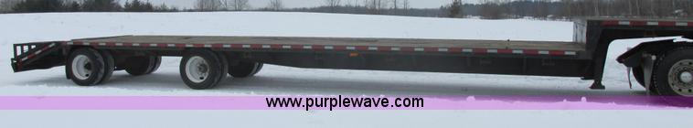 image for item E5283 1986 Trail King TS7DCS-482 spread axle drop deck equipment trailer