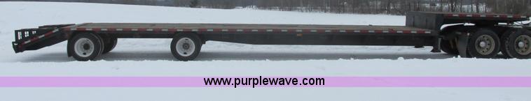 image for item E5283 1986 Trail King TS7DCS-482 spread axle drop deck equipment trailer