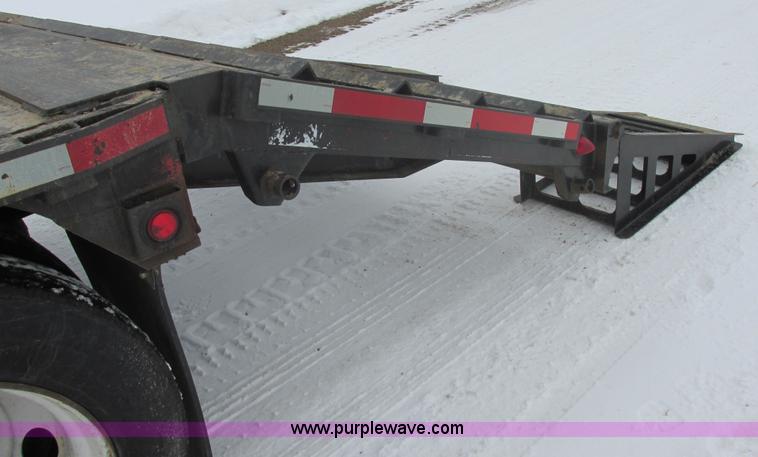 image for item E5283 1986 Trail King TS7DCS-482 spread axle drop deck equipment trailer