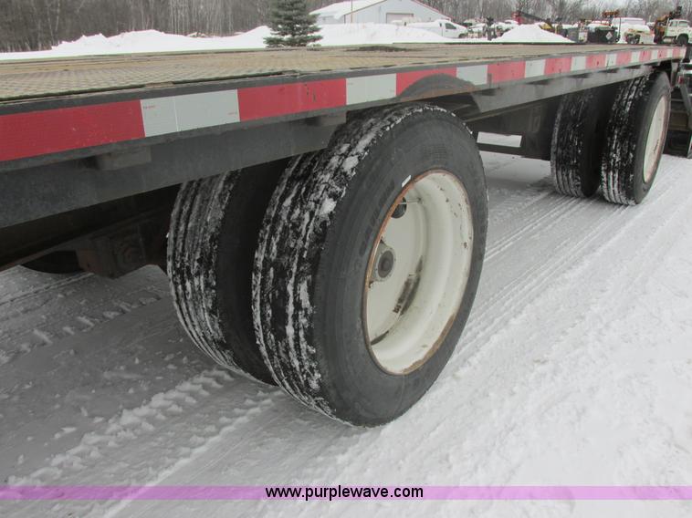 image for item E5283 1986 Trail King TS7DCS-482 spread axle drop deck equipment trailer