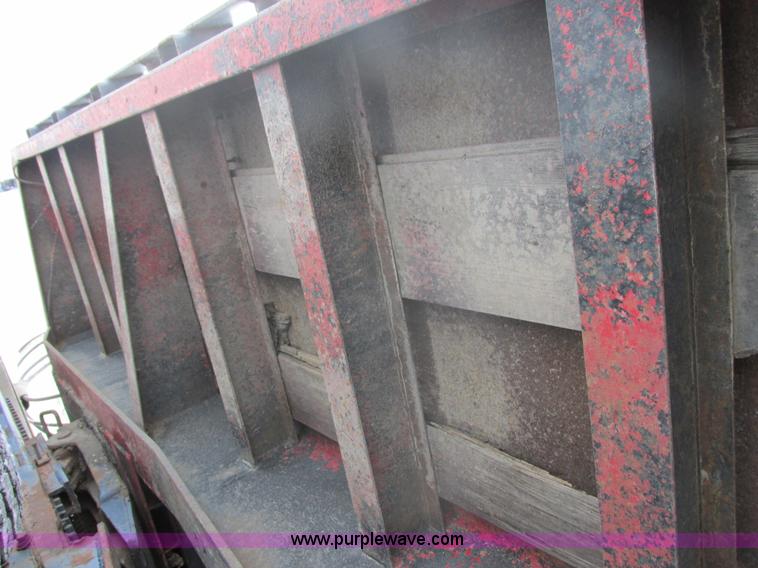 image for item E5283 1986 Trail King TS7DCS-482 spread axle drop deck equipment trailer