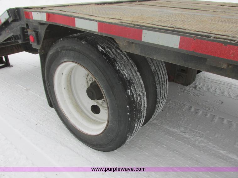 image for item E5283 1986 Trail King TS7DCS-482 spread axle drop deck equipment trailer