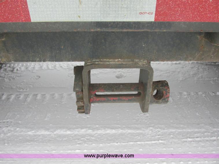 image for item E5283 1986 Trail King TS7DCS-482 spread axle drop deck equipment trailer