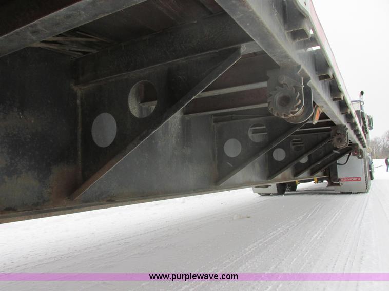 image for item E5283 1986 Trail King TS7DCS-482 spread axle drop deck equipment trailer