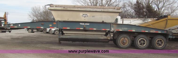 image for item F7262 1985 Trail King BD22-383A 40' triple axle belly dump trailer