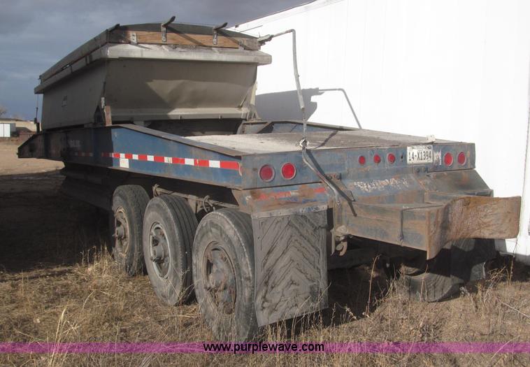 image for item F7273 1985 Trail King BD22-383A 40' triple axle belly dump trailer