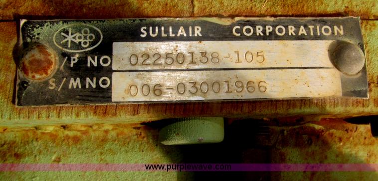 image for item F7276 Sullair 185DPQPerk air compressor