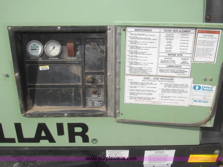 image for item F7277 Sullair 185DPQPerk air compressor