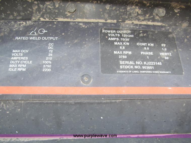 image for item F7282 Hobart Champion 8500 DC/CC welder generator