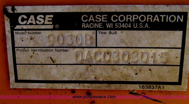 image for item G2286 2001 Case 9030B excavator