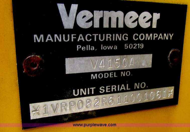 image for item G9164 Vermeer V4150A trencher