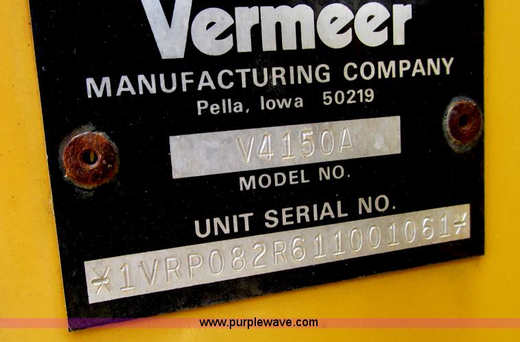 image for item G9164 Vermeer V4150A trencher