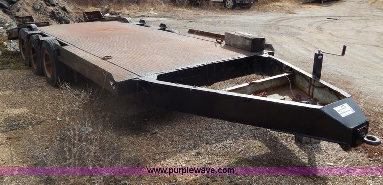 image for item G9356 1971 General 19' triple axle equipment trailer