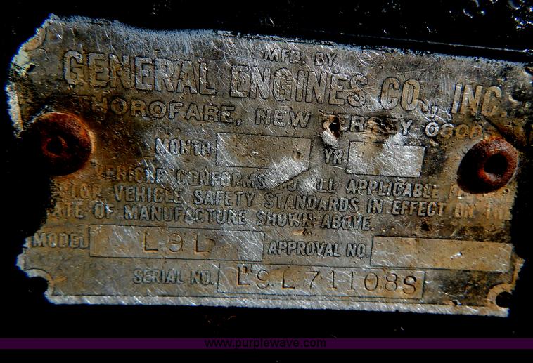 image for item G9356 1971 General 19' triple axle equipment trailer