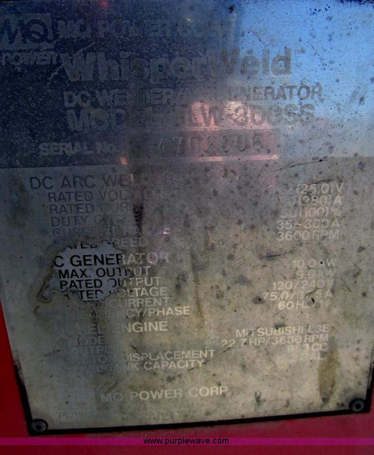 image for item H7700 MQ Power BLW-300SS welder generator