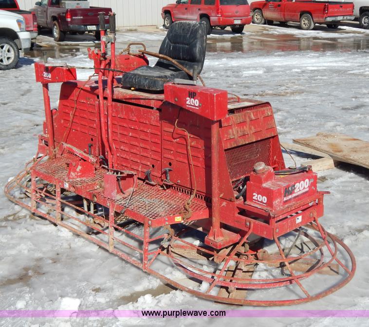 image for item I1150 Razorback HP200 B series 10' concrete trowel