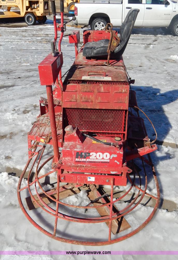 image for item I1150 Razorback HP200 B series 10' concrete trowel