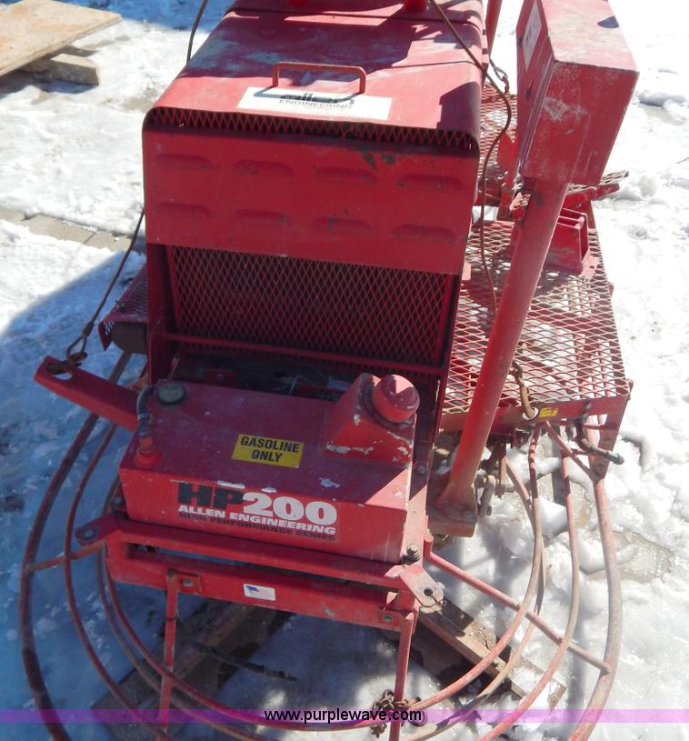 image for item I1150 Razorback HP200 B series 10' concrete trowel