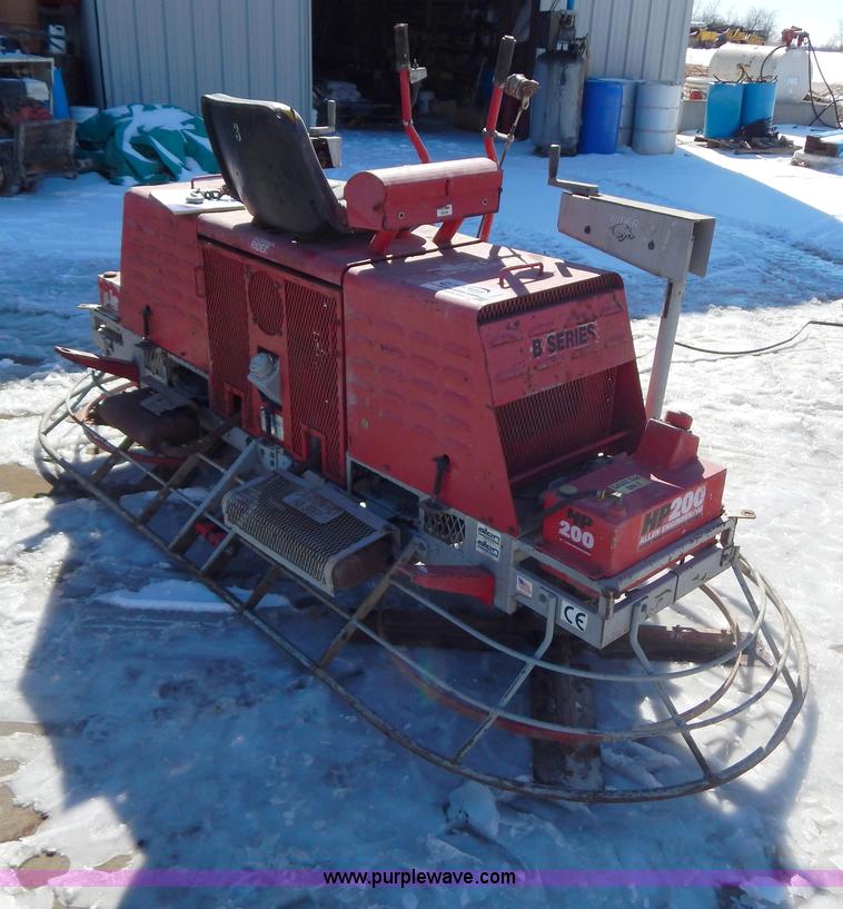 image for item I1151 Razorback HP200 B series 10' concrete trowel