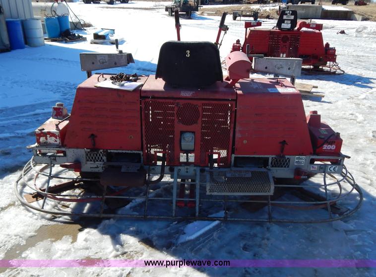 image for item I1151 Razorback HP200 B series 10' concrete trowel