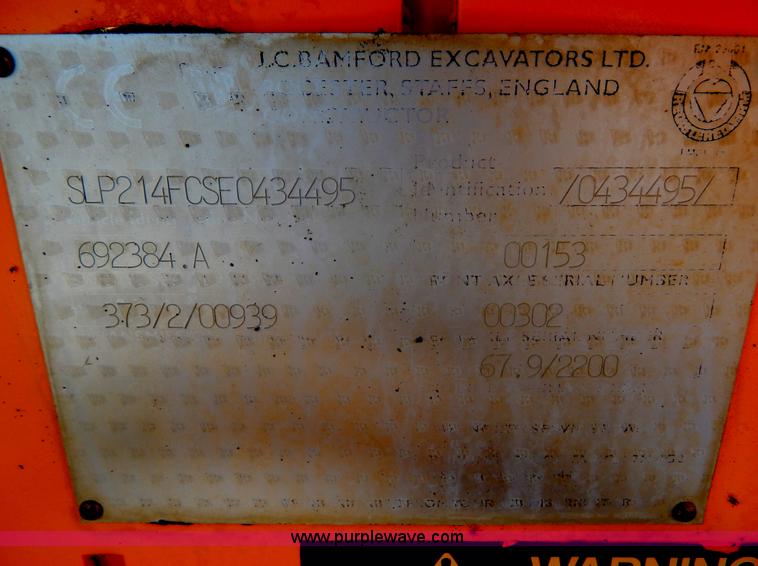 image for item I1161 1995 JCB 214S backhoe