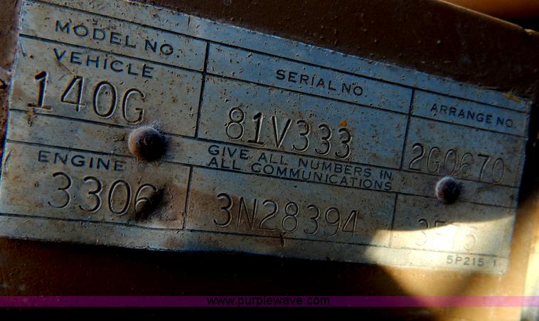 image for item I1163 1974 Caterpillar 140G articulated motor grader