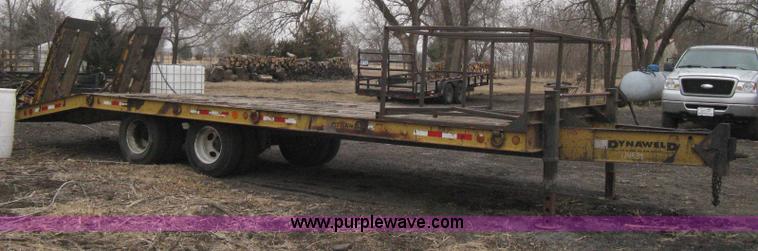 image for item I5630 1998 Dynaweld tandem axle equipment trailer