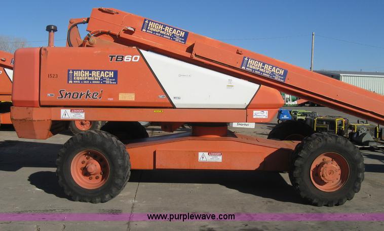 image for item I5645 1999 Snorkel TB60 boom lift