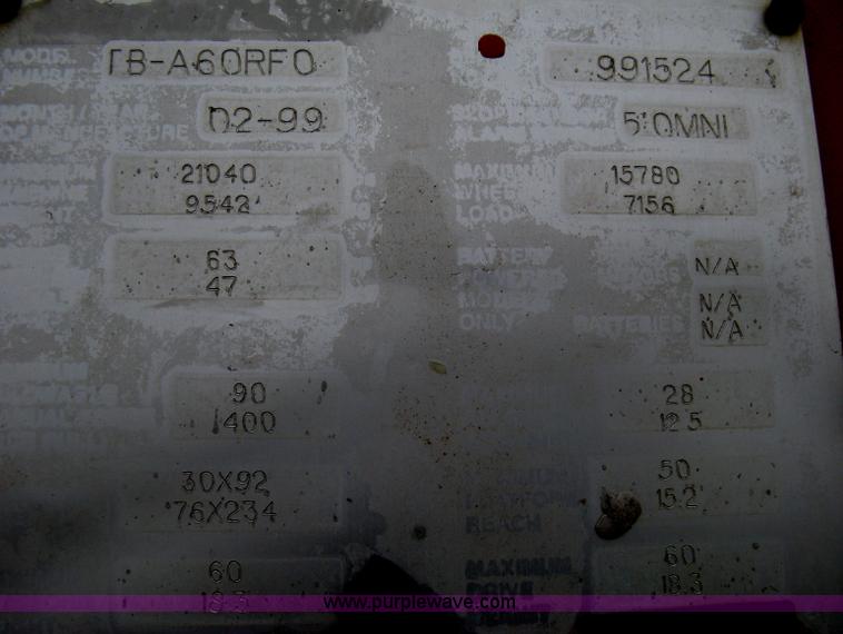 image for item I5646 1999 Snorkel TB60 boom lift