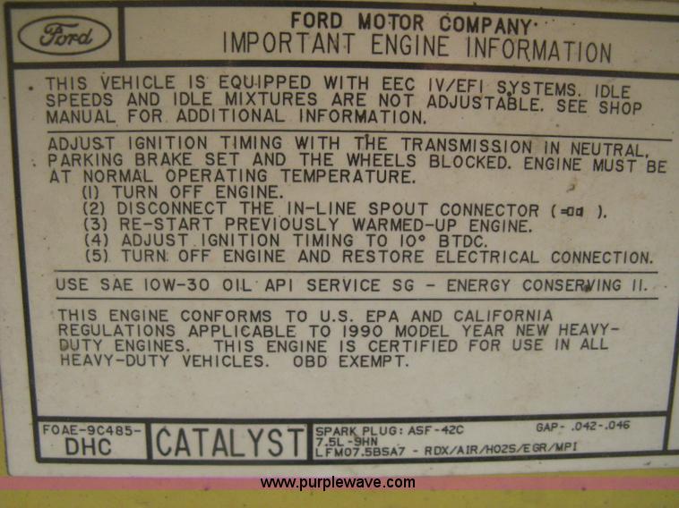 image for item I5732 1991 Ford Econoline E350 bus